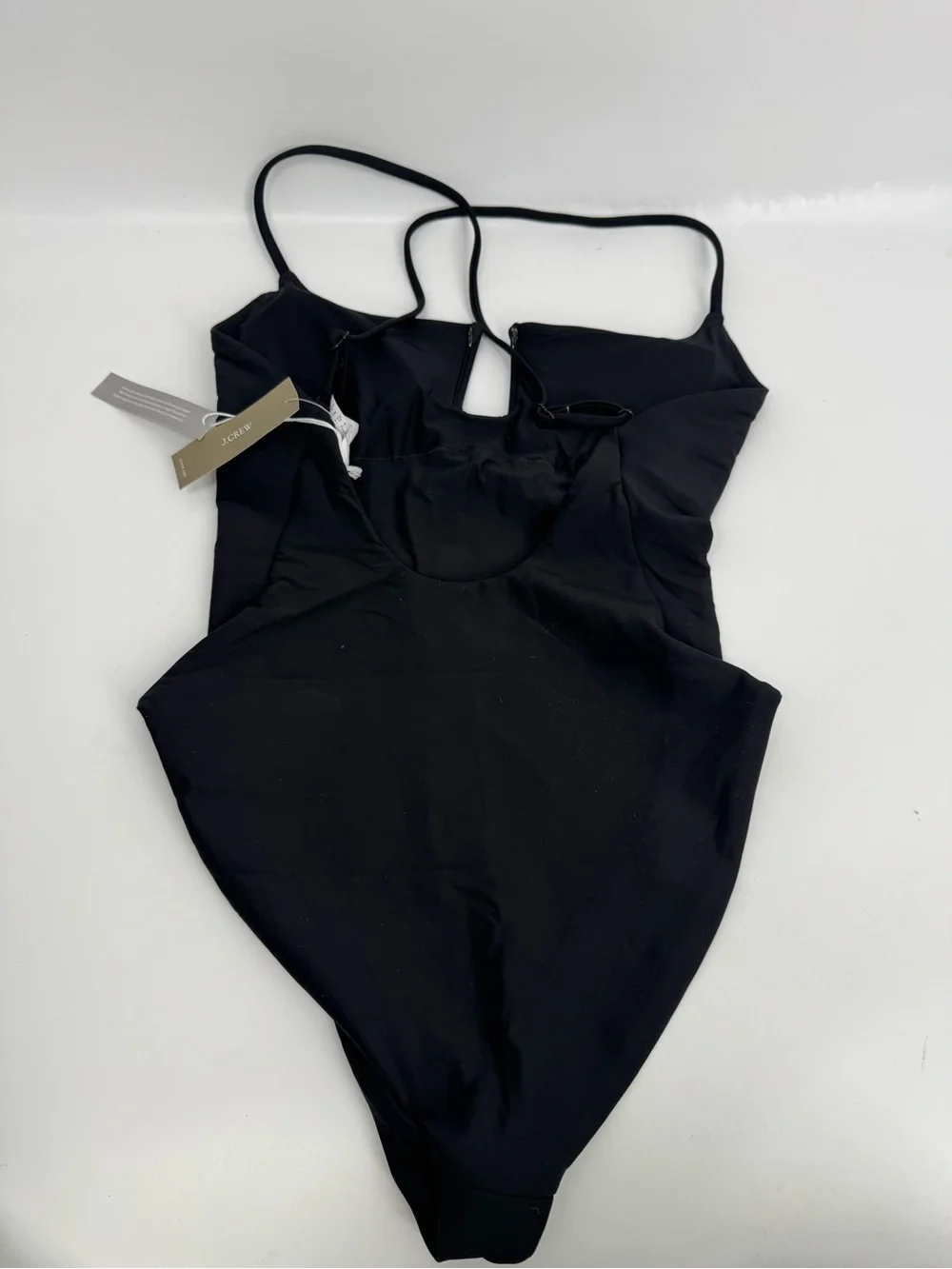NWT J. Crew Mira one-piece swimsuit Classic Sculpt Navy Blue Backless Size 6